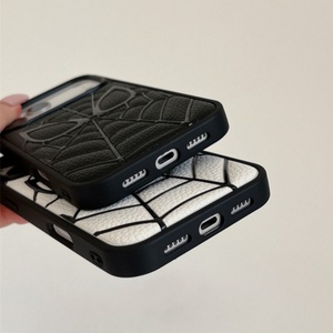Custodia per cellulare in pelle con design 3D di <span class=keywords><strong>Spiderman</strong></span> alla moda per iPhone 13 14 15 16 17 Pro Max, cover posteriore a tema anime e cartoni animati, all'ingrosso - Product Image 4
