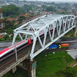 โครงสะพานเหล็กโครงสำเร็จรูปออกแบบสะพาน - Product Image 1