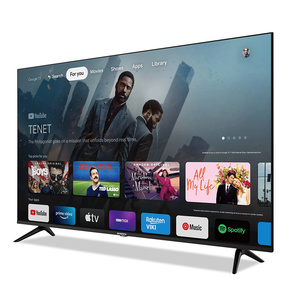โรงงานผลิต OEM LED QLED ทีวีจอแบนขนาด 32 ถึง 85 98 100 110 นิ้ว 4K UHD ระบบสมาร์ททีวี Google Android ขนาด 85 75 65 นิ้ว - Product Image 1