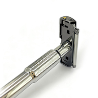 Rasoir manuel en acier inoxydable de type rouleau, rasoir à double lame, rasoir multifonctionnel de sécurité