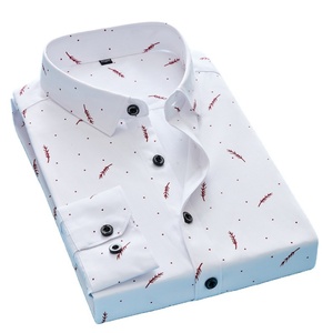 Custom Men's <b>Shirts</b> Formal Office Dress <b>Shirts</b> for Men Cotton Polyester Casual Stand-up Collar Long Sleeve <b>Shirt</b> - Product Image 3