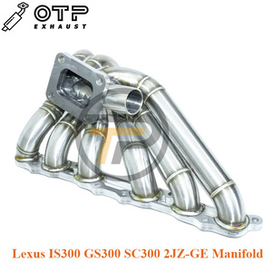 Tubo di scarico OTP per collettore 2jzge T4 Lexus <span class=keywords><strong>IS300</strong></span> GS300 SC300 2JZ-GE 3mm SUS304 - Product Image 5
