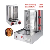Fabrika ticari pişirme kebap makinesi Mini döner tavuk Shawarma ızgara kesme makinesi makinesi elektrikli