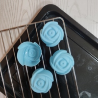 Plateaux à muffins en silicone, forme de Rose, de fond, tasses, outils et accessoires, maisons