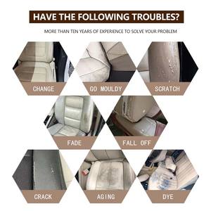 Kit de réparation du cuir kaki 50 ml pour sièges de voiture, crème pour restaurer les rayures et les fissures du cuir, couleurs complémentaires - Product Image 4