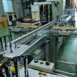 Professional Grade Double Speed Chain Conveyor with Side-Transfer Units and Lifting Mechanisms for Integrated Automation Cells - Product Image 1