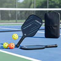 Pickleball-Schläger aus Kohlefaser und Glasfaser, Professionelle Qualität T700, Rechteckig, 775g, für Outdoor-Sport, Großhandel