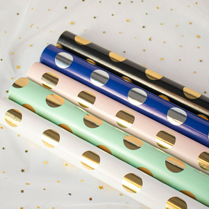 <span class=keywords><strong>Polka</strong></span> chấm gói giấy cuộn Quà Tặng Giấy gói Mini cuộn cho gia đình bạn bè trẻ em trong sinh nhật đám cưới bé tắm bên - Product Image 3