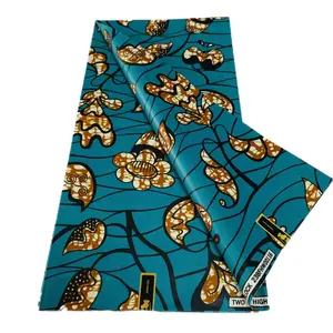 Fashion Design africano tessuti in vera cera stampata tessuto cerato cotone indonesiano 145GSM