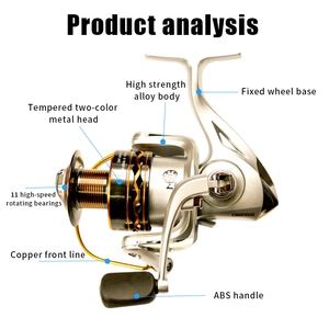 En gros <span class=keywords><strong>Moulinet</strong></span> de pêche spinning pour <span class=keywords><strong>carpe</strong></span>, à roulement, pour eau salée et eau douce, avec bobine métallique - Product Image 3