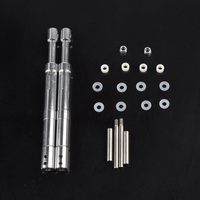 ZYHOBBY Trépied d'atterrissage télescopique 137 mm en aluminium poli avec kit de fixation pour avion RC