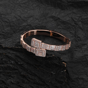 Zircon Men's <b>Bracelet</b>, <b>Copper</b> Inlaid Zirconium <b>Bracelet</b> Couple Gold Plated <b>Bracelet</b> Tanjing Fashion Lijing Necklace - Product Image 3