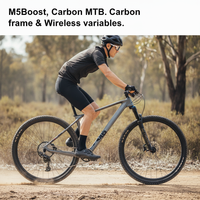 Vélo à cadre rigide léger avec commande électronique sans fil, fourche à air, transmission sans fil entièrement en carbone, vélo de montagne
