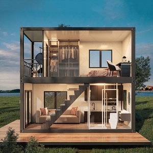 Nhà Máy Ban Đầu <span class=keywords><strong>20</strong></span>-40ft 2-Tầng Sang Trọng Nhà Đúc Sẵn Cho Biệt Thự Và Căn Hộ Container Nhà Viên Nang Biệt Thự Cho Ngoài Trời - Product Image 3