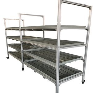 4x8ft Hydroponic Farming Microgreens Plant Growing Racks With Trays