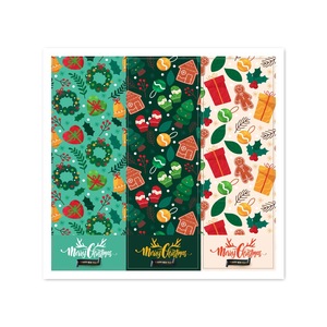 Stock Ready regalo di natale adesivi personalizzati sigillo etichette adesivi decalcomanie per imballaggio buste Santa slitta su misura alla rinfusa - Product Image 2