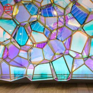 Cầu Vồng ánh kim cửa sổ Tắc Kè Hoa kính cửa sổ phim cầu vồng thân thiện với môi trường vật liệu vật nuôi lưỡng sắc - Product Image 6