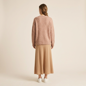 OEM <strong>Women</strong> Cashmere Wool Blend Crew Neck <strong>Long</strong> Sleeve Knit Pullover <strong>Jumper</strong> <strong>for</strong> <strong>Women</strong> Cashmere Wool Knit Sweater - Product Image 2