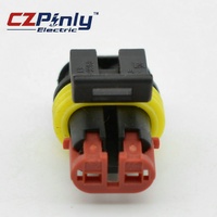 Connecteurs de type TE 282080-1 pour voiture, connecteurs de raccordement pour véhicule, 2 broches