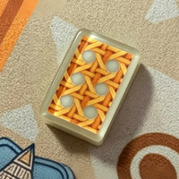 Ensemble de Mahjong américain de luxe vert sauge, 160 tuiles, design chinoiserie panda avec support en rotin, jeu complet, cadeau