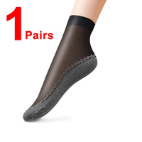 Chaussettes courtes pour femmes en nylon, fines, respirantes, transparentes, légères, décontractées, pour le printemps