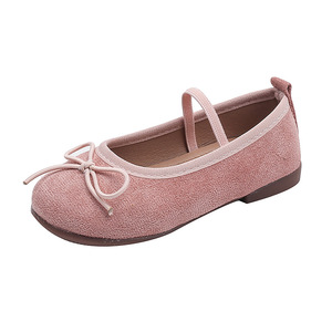 Colección Primavera 2025, Mocasines Infantiles de Piel Auténtica con Lazo y Lentejuelas, Zapatos Planos de Princesa para Niñas, <span class=keywords><strong>Moda</strong></span> Maternidad - Product Image 5