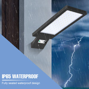 ไฟพลังงานแสงอาทิตย์ IP65ไฟถนน LED กลางแจ้งโคมไฟติดผนังพลังงานแสงอาทิตย์โคมไฟ50W สำหรับสวนกลางแจ้งกันน้ำสำหรับวันหยุด - Product Image 2