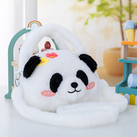 Sac à dos personnalisé en peluche Panda Jouet en peluche mignon conçu pour enfants Jouets en peluche Sac à dos en peluche
