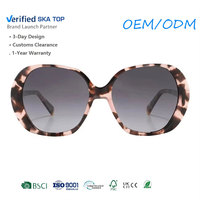 Lunettes de soleil en acétate faites à la main, protection UV400, design géométrique, style rétro, pour femmes, stock disponible, logo personnalisé pour un usage quotidien