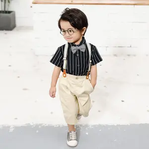 Ensemble d'été pour gentleman pour soirée Vêtements de bébé formels Costume d'anniversaire très vendu pour bébé garçon