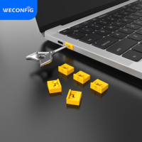 Bloqueador de Puertos USB Reutilizable Tipo A con Llave