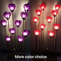 Lumières LED de chemin de mariage au design moderne pour allée centrale