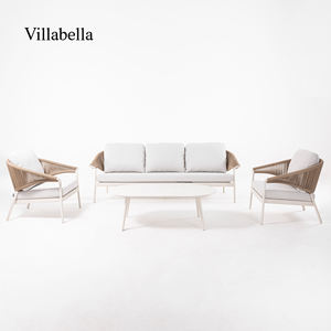 Ensemble de canapés d'extérieur Artie de luxe tous temps meubles de patio de jardin en rotin PE ensemble de salon commercial hôtel villa terrasse - Product Image 4