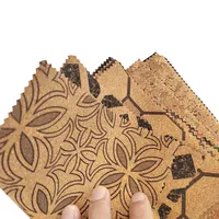 Özel renkli sentetik deri bambu mantar kumaş çanta yapımı için