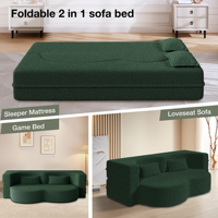 Sofá Cama Seccional de Lujo para Sala de Estar, con Espuma Viscoelástica, Moderno, Ahorra Espacio, Comprimido al Vacío