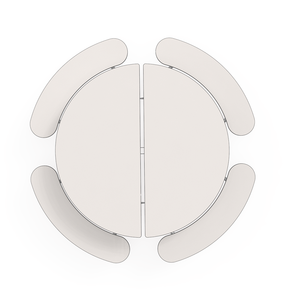 Chất Lượng Cao Di Động Vòng Bàn Ăn Trường Gấp Căng tin Bảng Với <span class=keywords><strong>8</strong></span> Ghế Nội Thất Trường Học Nhà Hàng Ghế Quán cà phê - Product Image 6