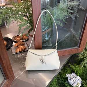 Sac à bandoulière en cuir PU texturé, bandoulière réglable, sac à bandoulière minimaliste, sacoche pour femme - Product Image 6