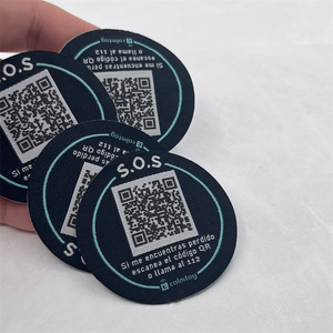 Parche termoadhesivo personalizado con logotipo de marca tejido NFC para ropa - Product Image 5