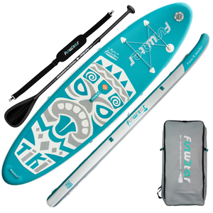 Tabla de Paddle Surf Inflable E SUP, Enrollable, Portátil, de PVC, con 3 Aletas, Multiusos, Capacidad de 12.5 kg, para Lagos y Ríos - Product Image 1