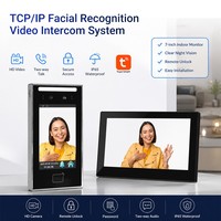 Station de vidéophone à reconnaissance faciale TCP/IP avec audio bidirectionnel et déverrouillage pour villa, appartement, immeuble