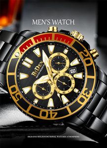 Reloj de Pulsera BIDEN 0260 para Hombre, Marca de Lujo, Acero Inoxidable Plateado, 3 Barras, Casual, Deportivo, de Negocios, para Hombre, Reloj de Regalo - Product Image 5