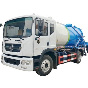 Camión cisterna de succión de aguas residuales Dongfeng 4x2 de 12 CBM en venta, camión de limpieza de alcantarillado con bomba de vacío para fosas sépticas - Product Image 1