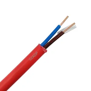 22awg 18awg câble de résistance au feu 2ore 4core 1.5mm2 ou 2.5mm2 100m bobine blindée non blindée 4c câble d'alarme incendie
