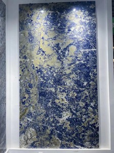 Lastra di <span class=keywords><strong>Marmo</strong></span> <span class=keywords><strong>Blu</strong></span> <span class=keywords><strong>Naturale</strong></span> di Alta Qualità, <span class=keywords><strong>Marmo</strong></span> <span class=keywords><strong>Blu</strong></span> Boliviano per Pareti del Bagno, Isola della Cucina, Top Lavabo, Parete Decorativa - Product Image 5