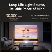 Projecteur Ultra LX720-4KC 4K pour Home Cinéma HDR10, Zoom Optique 1.3X, Laser Tricolore, 2500 Lumens ANSI pour Gaming et Usage Domestique