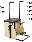 Chaise de Pilates Wunda de studio, équipement personnel de haute qualité, stable, avec pédale fendue, en bois, pour usage domestique – Exercice corporel durable