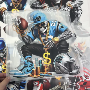 卸売NFL Dtf転送卸売印刷可能ビニール鉄熱転写印刷ヒートプレスパッチ衣類ステッカーペット - Product Image 5