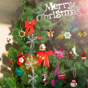 <span class=keywords><strong>Calendrier</strong></span> de compte à rebours de Noël 24 jours ornements de Noël en résine suspendus pour décorations d'arbre de Noël - Product Image 5