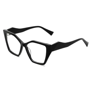 G6064 새로운 모델 유행 안경 디자이너 고양이 눈 아세테이트 눈 안경 프레임