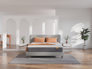 Euro-Top lujo de alta densidad Individual Doble completo rey colchón dormir bien tamaño King colchón de espuma de alta Rebonded Colchones - Product Image 2